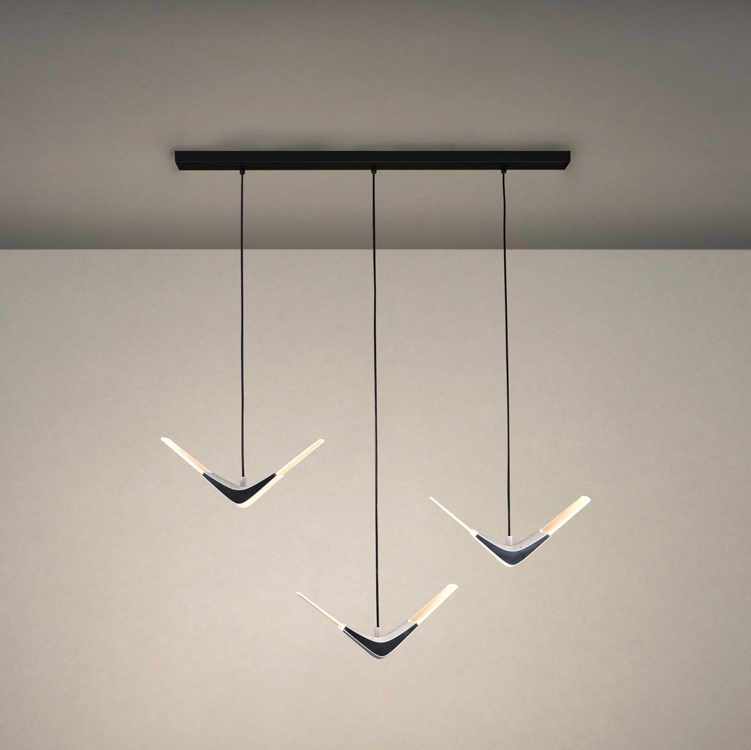 雁形灯 自在飞翔 群吊灯 情境造型餐吊灯  吊灯 - 灯具/灯饰 - 其他材质 白色