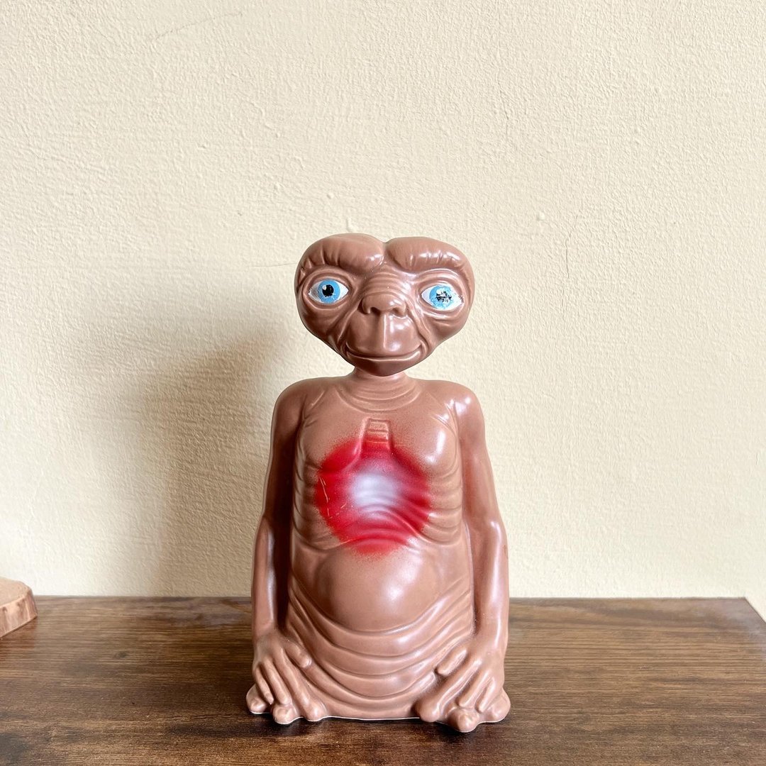 绝版老陶瓷E.T外星人存钱筒 - 摆饰 - 陶 多色