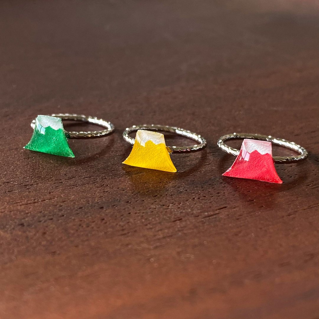 Mt. Fuji ring colorful ver. - 戒指 - 其他金属 多色
