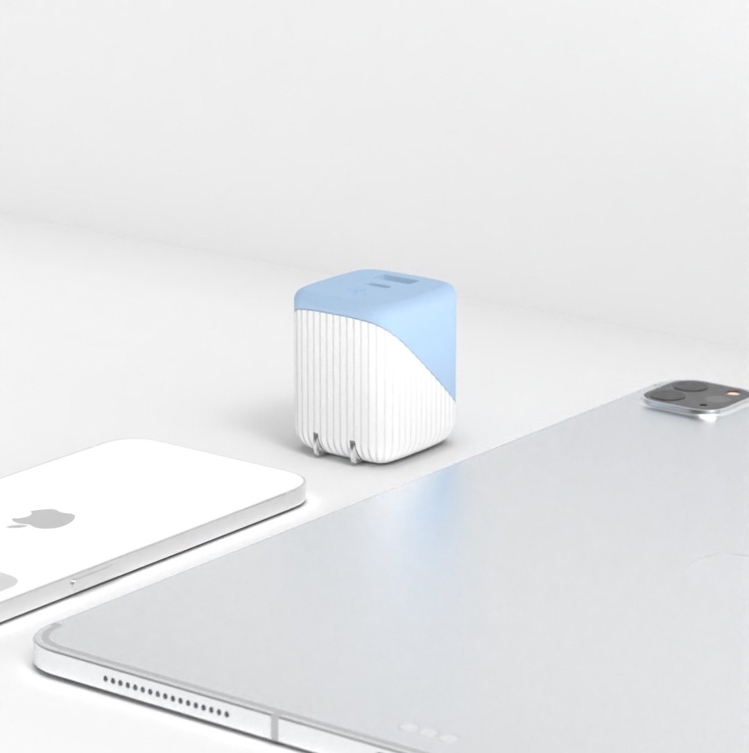 Allite B2 32w氮化镓双孔快充 | 宝宝蓝 - 手机配件 - 塑料 蓝色