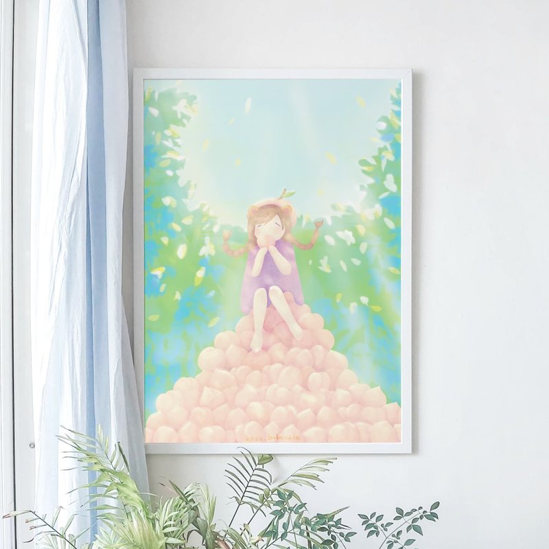 台湾风景/大幅收藏画/ 甜蜜的滋味 - 海报/装饰画/版画 - 纸 粉红色