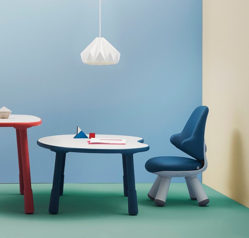 Wing Kids 椅 (人造皮革) 3色可选 - 儿童家具 - 真皮 