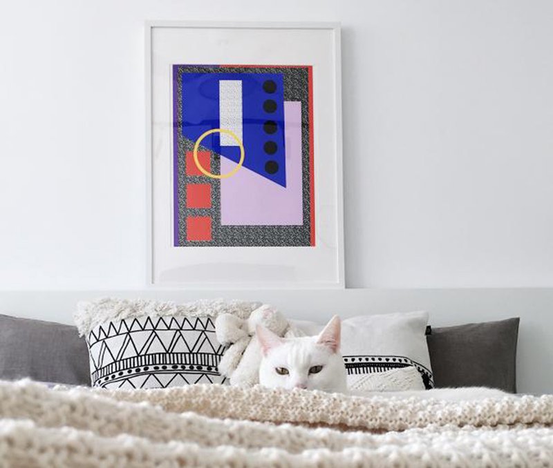 fiufiu x camille walala 签名版手工丝网印刷 版画 装饰画 - 海报/装饰画/版画 - 纸 多色