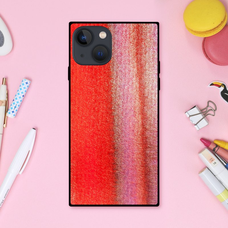 如同撒上金箔的甜点般，散发华丽氛围的图案 方形手机壳【强化玻璃处理】适用于 iPhone16 - 手机壳/手机套 - 塑料 多色