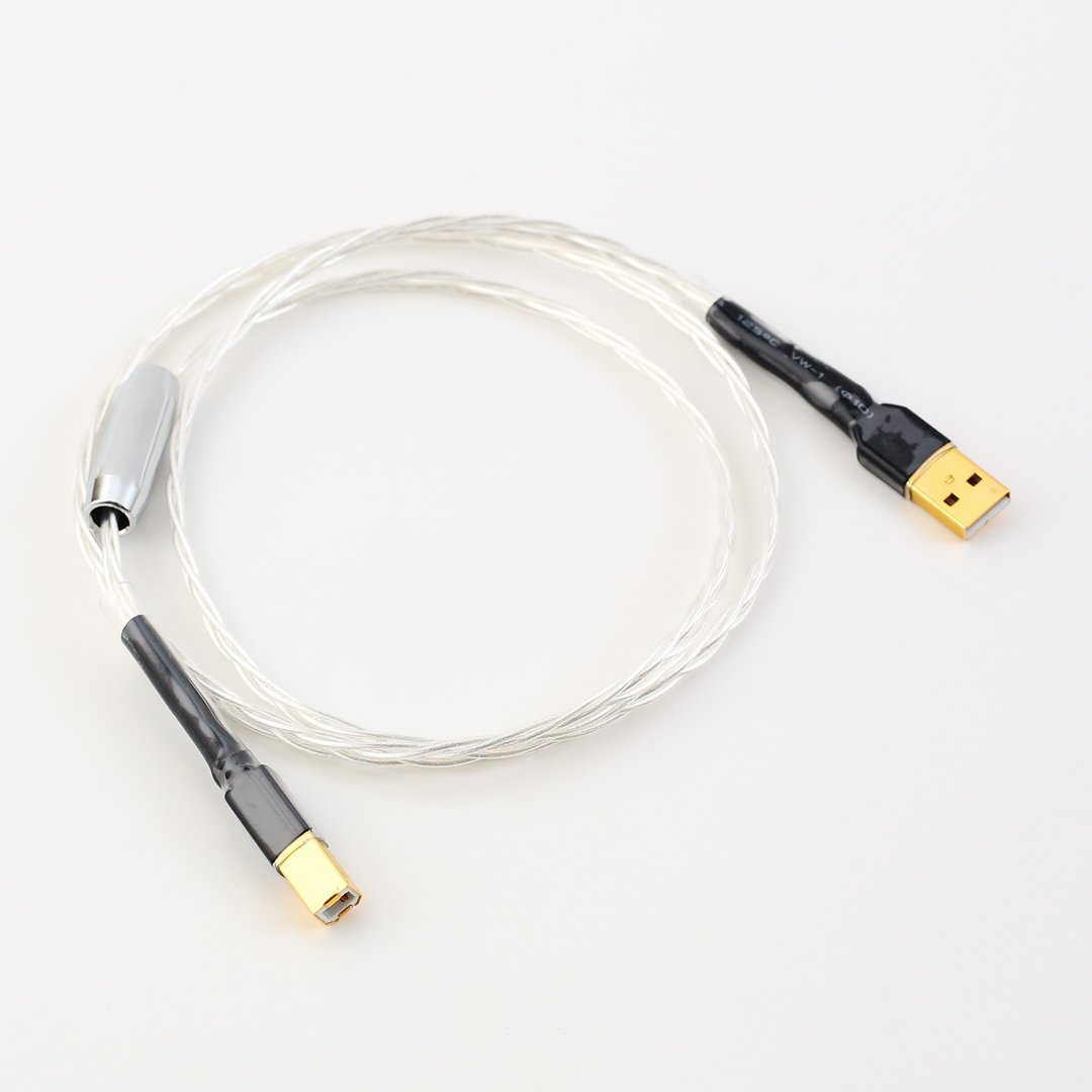 发烧USB DAC A-B 音频线【M84】HiFi解码器DAC连接线单晶铜镀银 - 数码小物 - 其他材质 