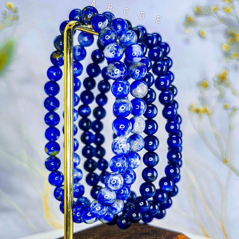 【蓝色水晶】猫眼蓝晶石/青花瓷青金石手链手串 - 手链/手环 - 水晶 蓝色