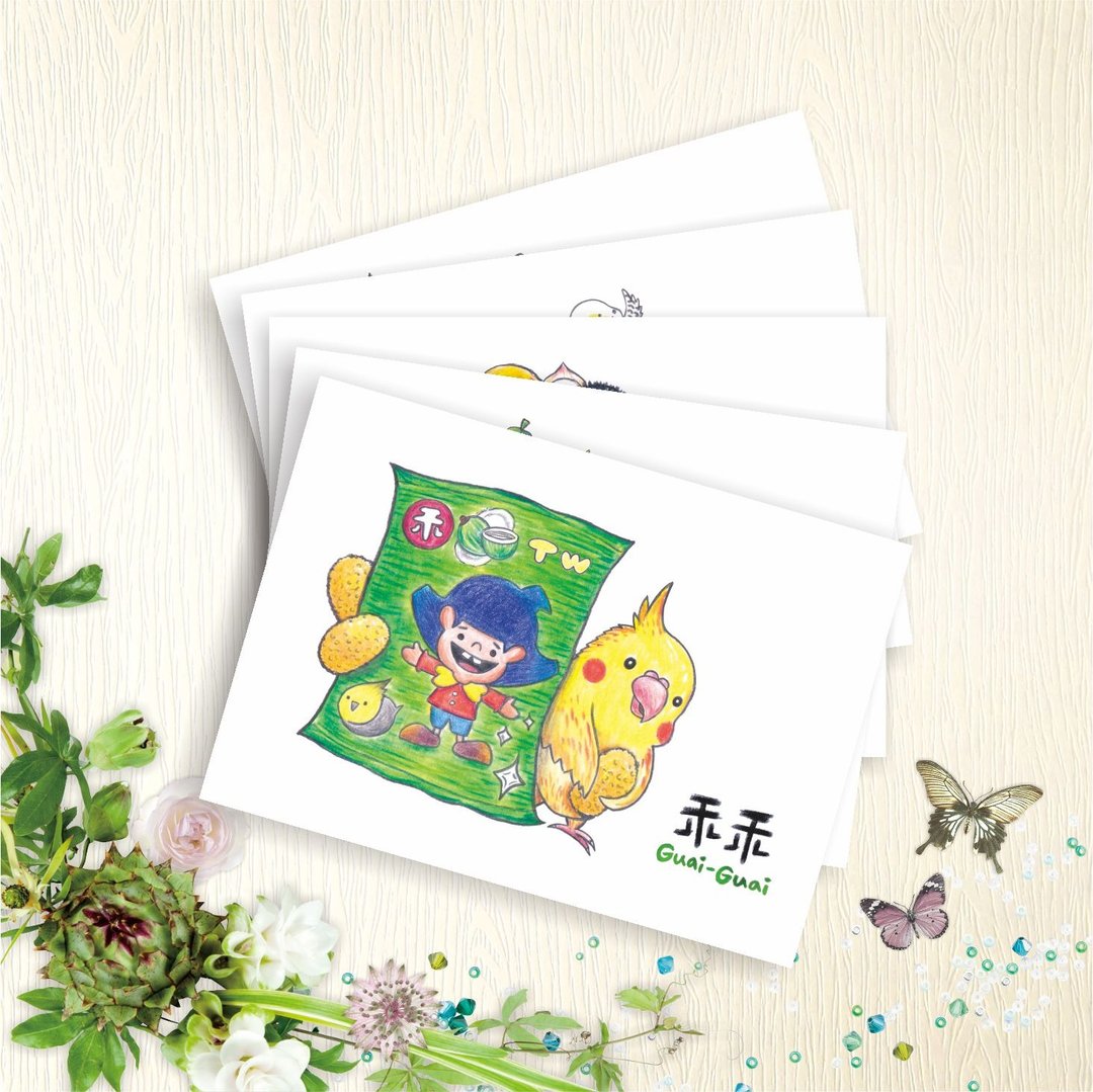 【台湾零食鸟】 明信片 - 宝岛食堂I - 5款各1张 - 卡片/明信片 - 纸 