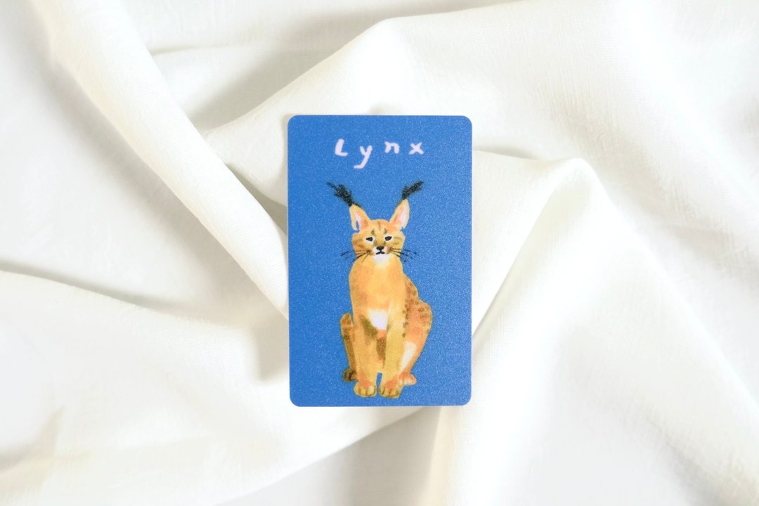 欧亚猞猁 悠游卡贴 - 贴纸 - 纸 蓝色