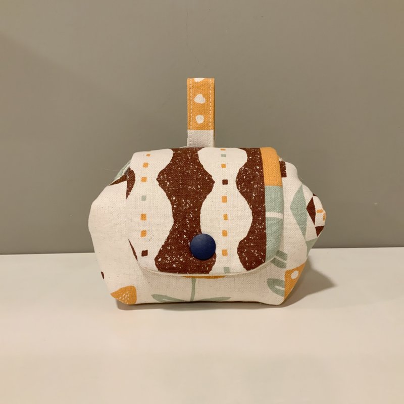胖嘟嘟小物包—钱包/化妆包/耳机小物收纳 - 零钱包 - 棉．麻 