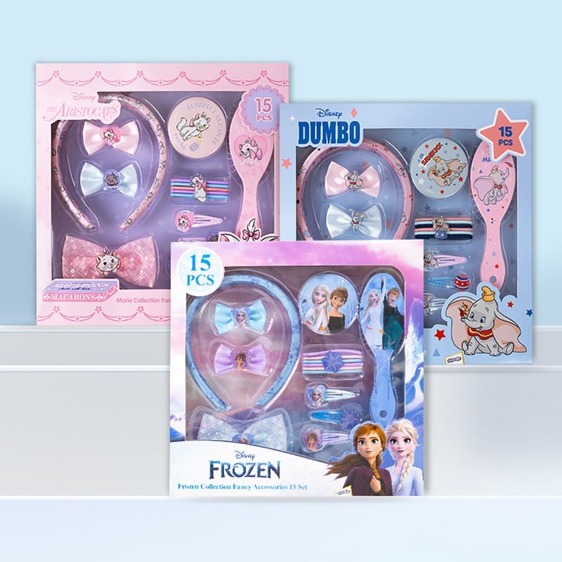 迪士尼装扮发饰15件套礼盒(1发圈为一件) 生日 圣诞礼物 女孩礼物 - 发饰 - 其他材质 多色