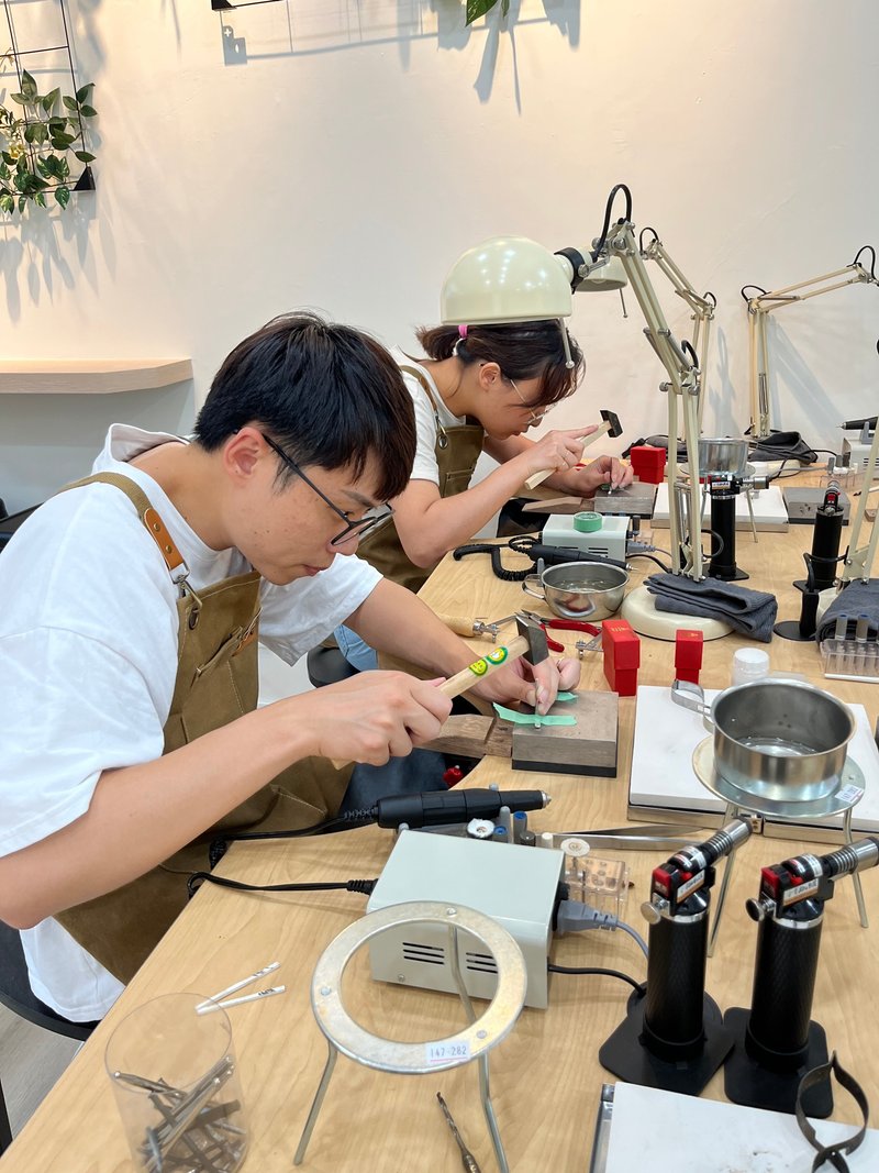 (宜安店)一日金工体验/金工手作/情侣对戒/手环/项链 - 金工/饰品 - 纯银 