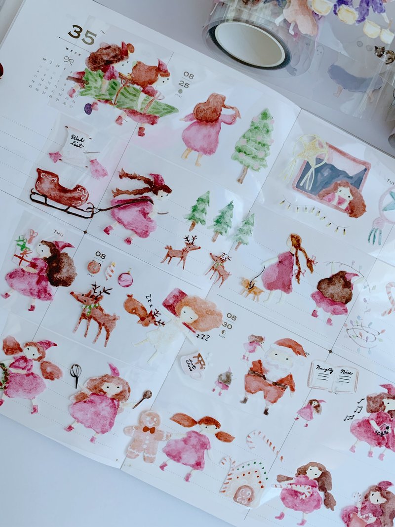 Little Elfie / 5厘米 透明PET和纸胶带 - 纸胶带 - 其他材质 