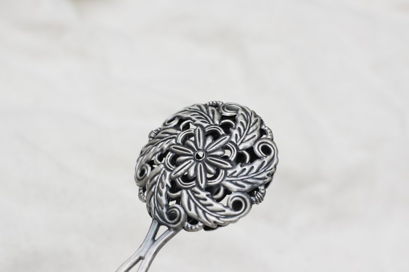 蔓草镂空发簪 - 发饰 - 铜/黄铜 银色