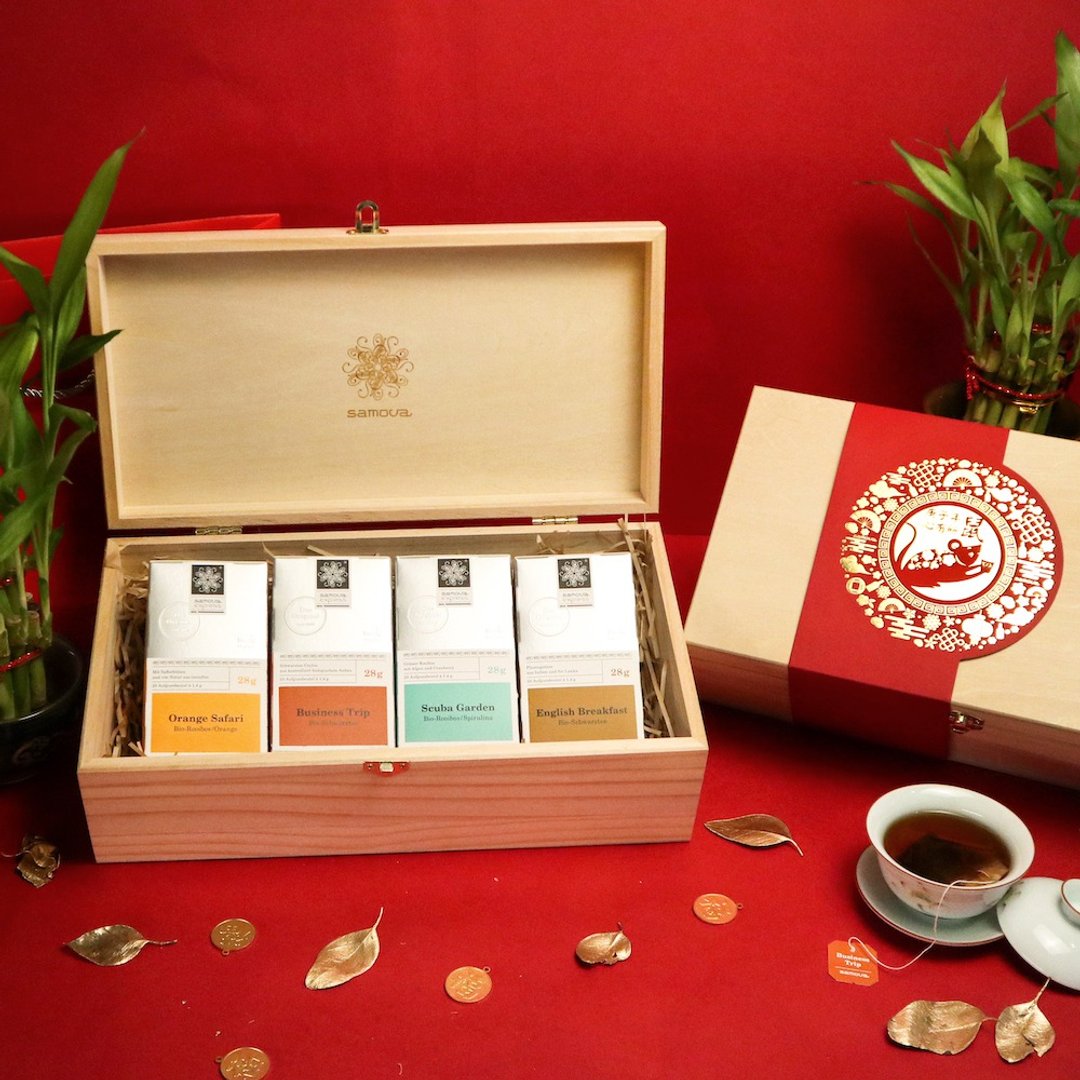【茶酒贺鼠年】博士茶 / 红茶 四喜松木礼 - 茶 - 新鲜食材 红色