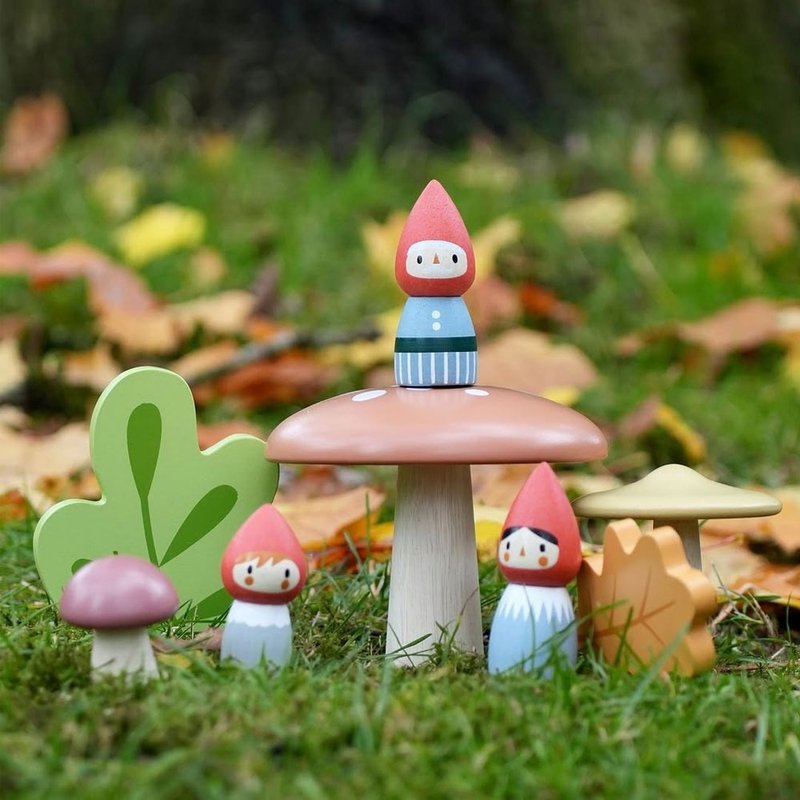 森林精灵家族 - 玩具/玩偶 - 木头 