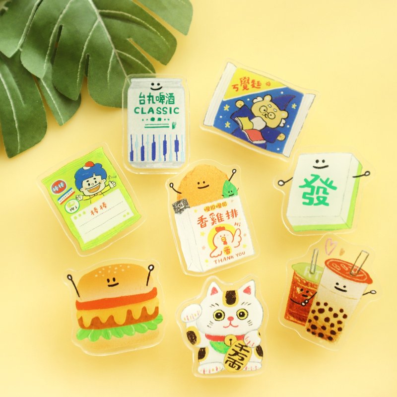 哩哩扣扣 / 磁铁压克力夹 (8图)  SK-85 文件夹 封口夹 MEMO夹 - 文件夹/资料夹 - 塑料 