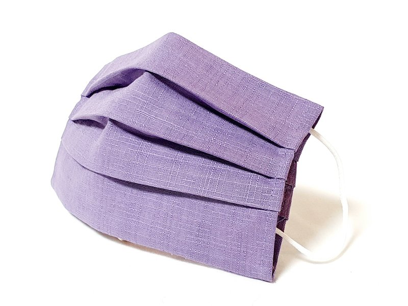 【买五送一i】立体棉布口罩套 结纱布 紫/蓝现货 非口罩不含口罩 - 口罩 - 棉．麻 多色