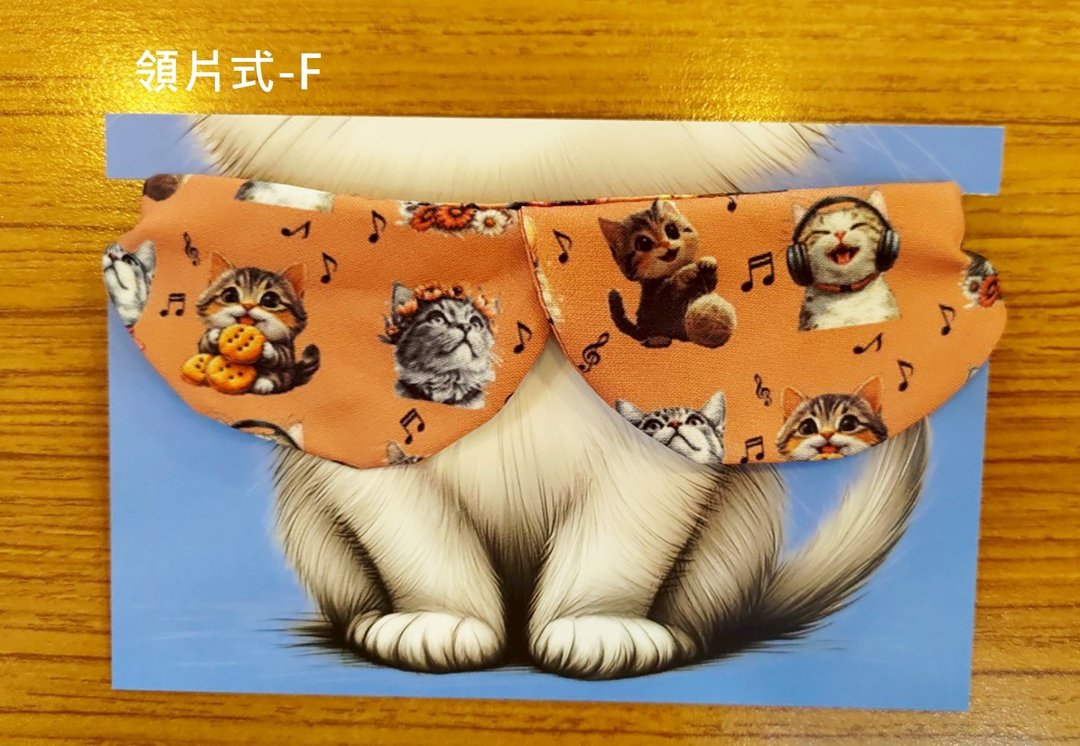 3猫小铺独家设计猫咪图案项圈-领片款F - 项圈/牵绳 - 聚酯纤维 