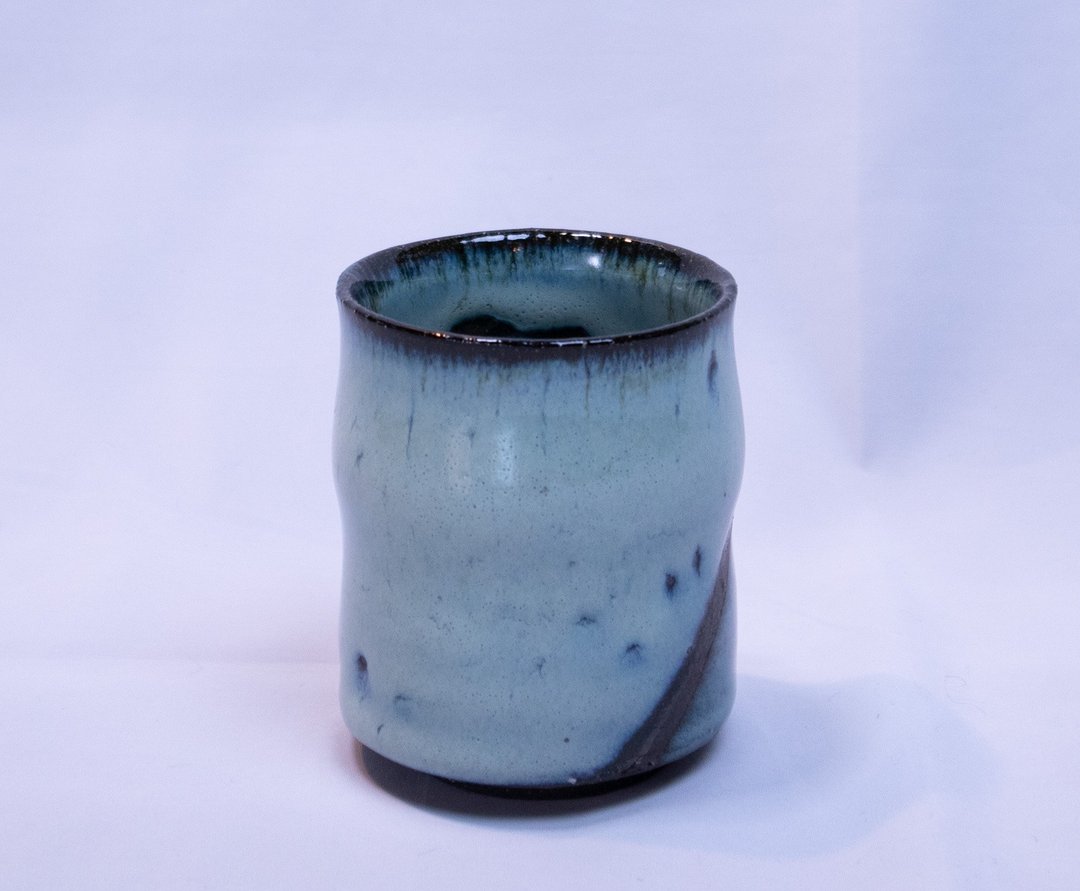 Aohai series Relaxed teacup - 其他杯子 - 陶 蓝色