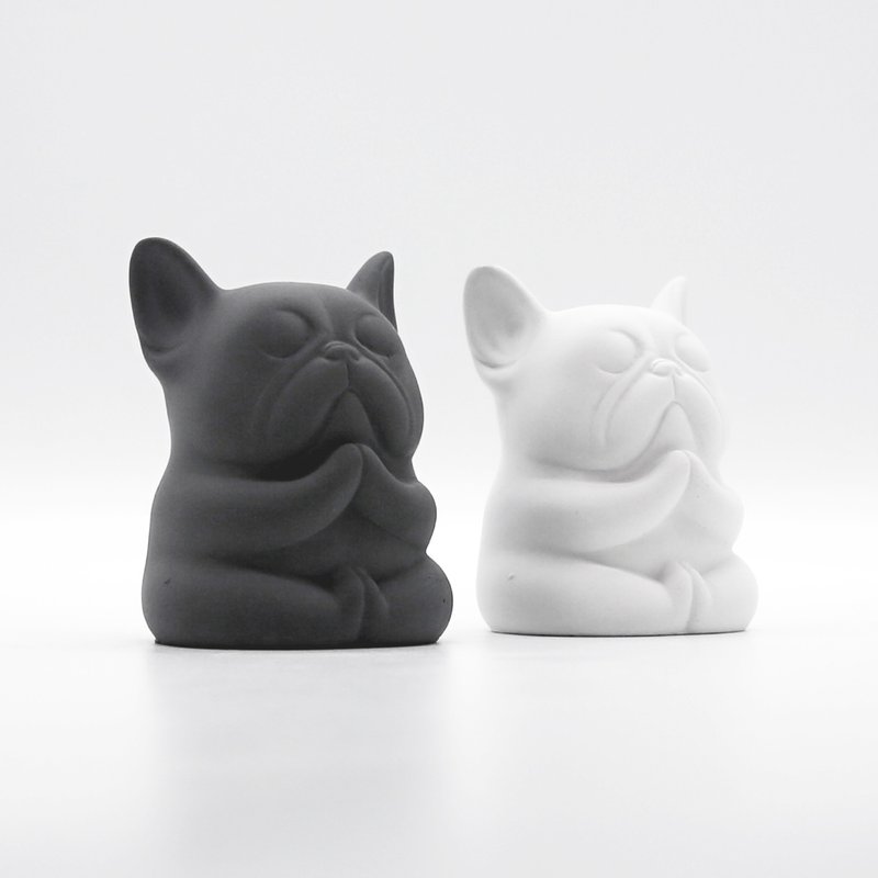 French BULLDOG Aroma Stone I 法斗扩香石 I 香氛 I 附精油－ - 香薰/精油/线香 - 水泥 灰色