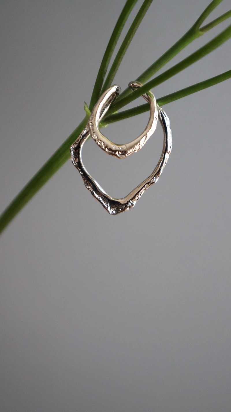 SAND - 耳环/耳夹 - 其他金属 银色