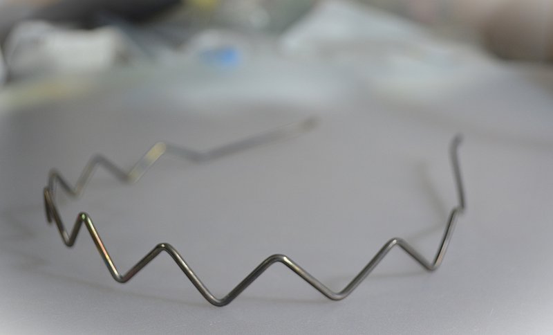 钛金属头带・Gr5・64 钛合金发箍・深色系・订制生产 - 发饰 - 其他金属 蓝色