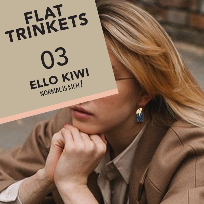 FLAT TRINKETS CARD - 03 - 耳环/耳夹 - 纸 多色