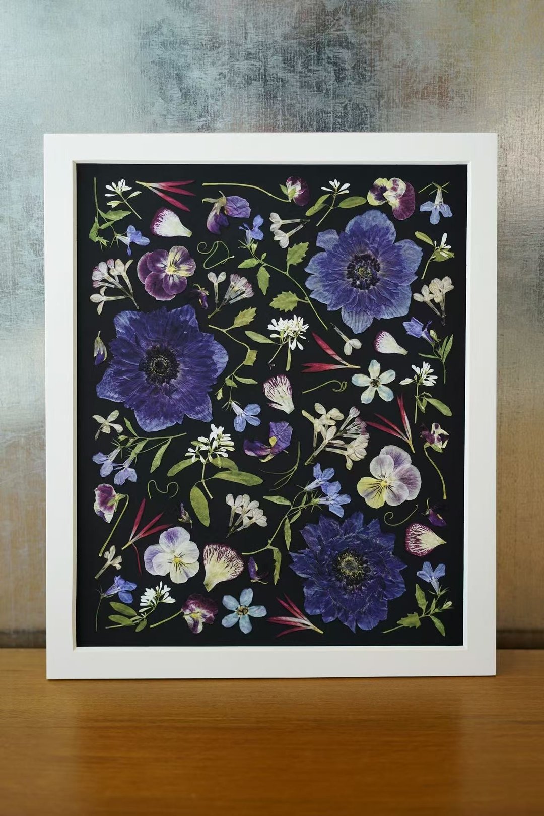 ŽIRAFA紫色系押花作品艺术微喷画家居装饰画芯 - 海报/装饰画/版画 - 纸 紫色
