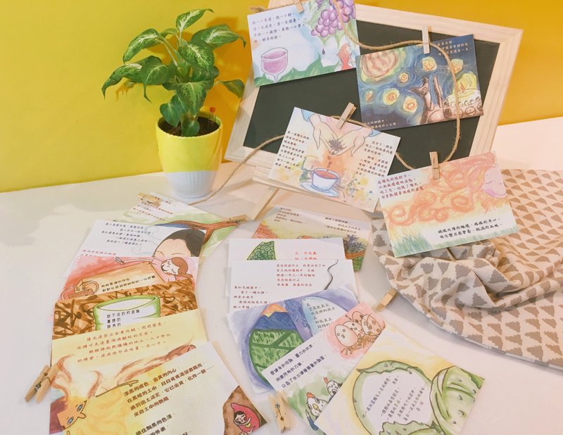 台湾小农。手绘明信片组 (16款/组) - 汤勺/锅铲 - 纸 