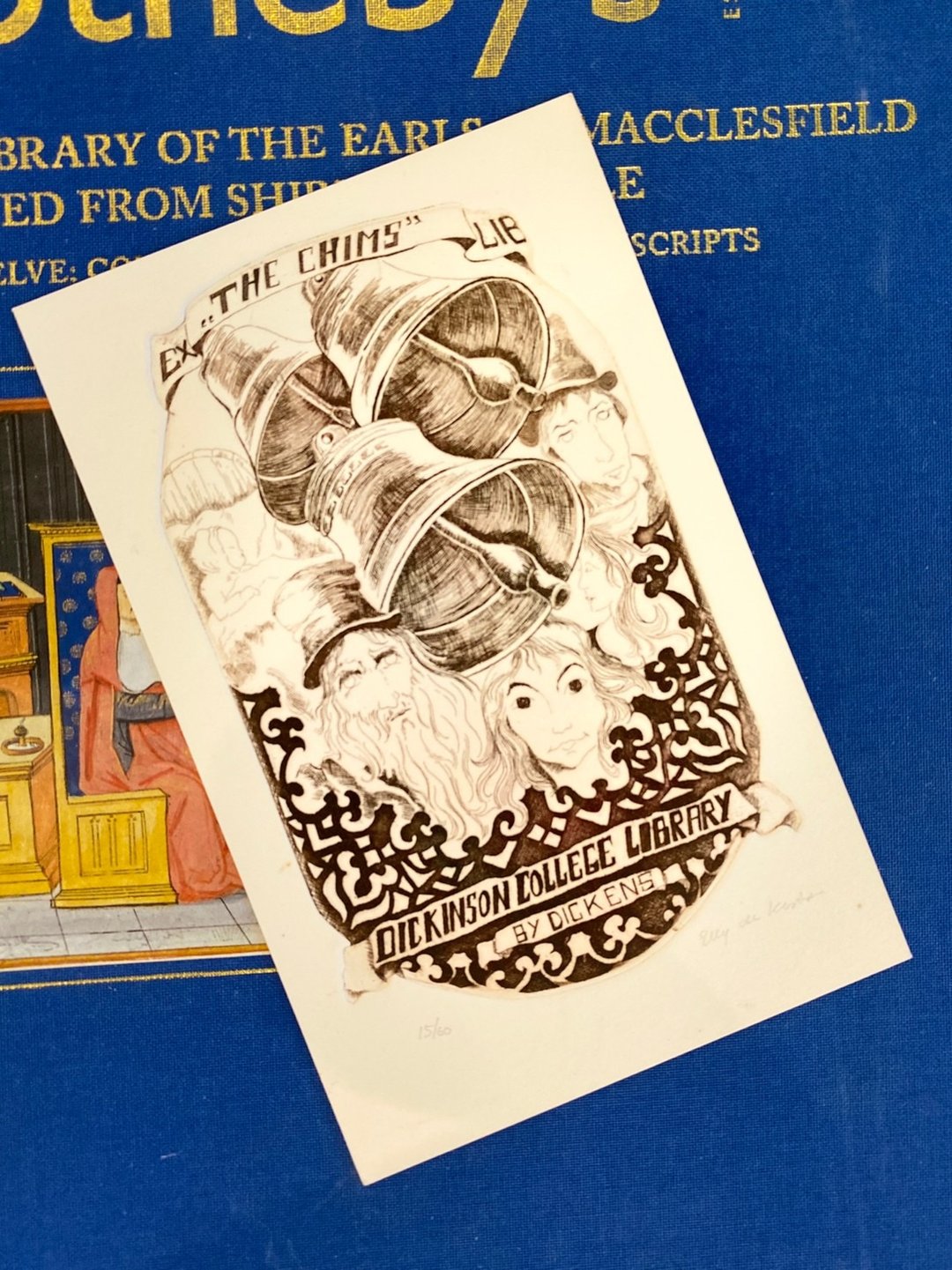 荷兰艺术家 Elly de Koster - Ex-libris - 藏书票 - 版画 - 海报/装饰画/版画 - 纸 白色
