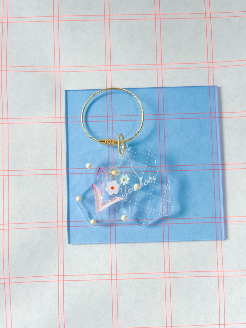 Keychain: hanakotoba | language of flowers - 钥匙链/钥匙包 - 压克力 