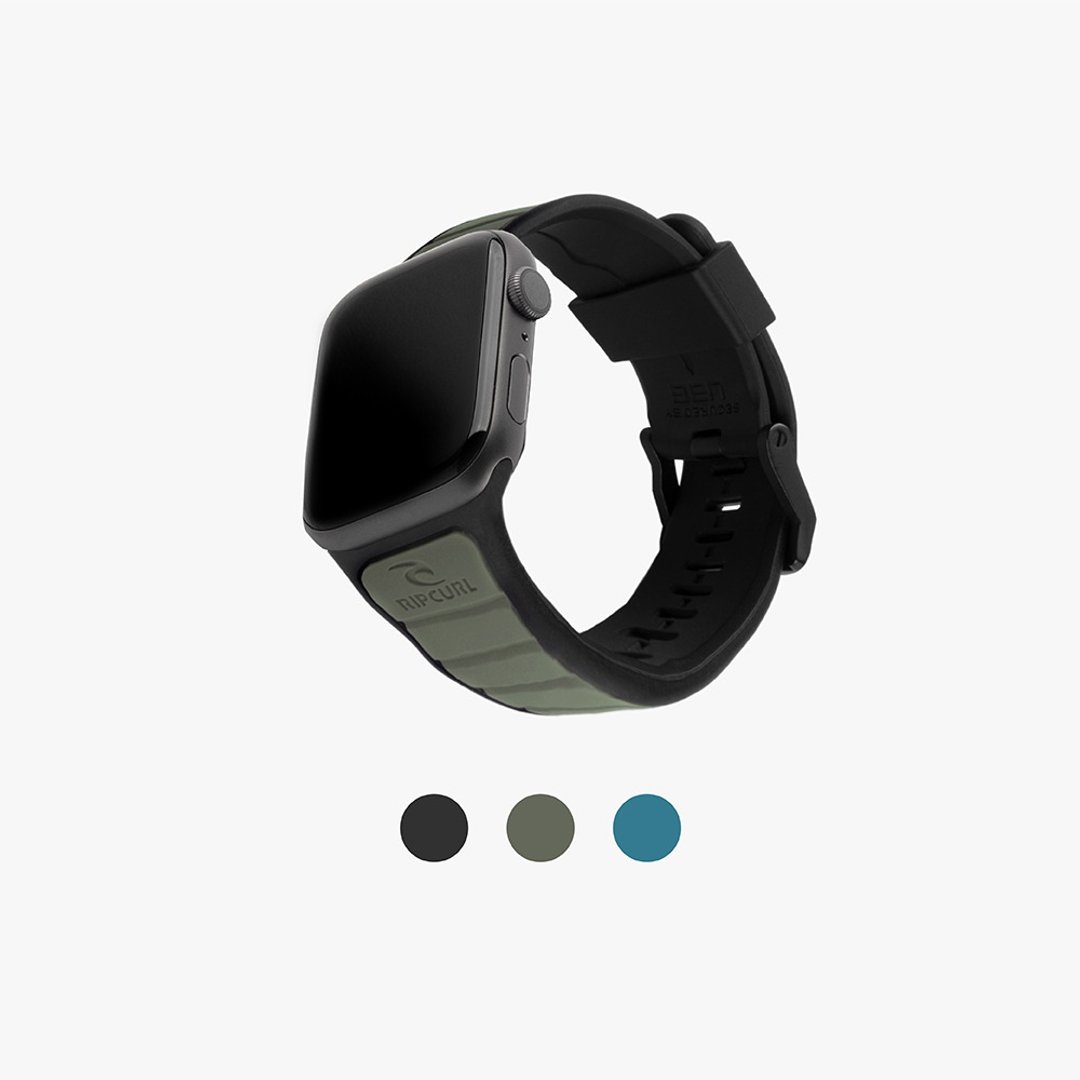UAG X RIP CURL Apple Watch 42/44/45/46/49mm 双色硅胶运动表带 - 表带 - 硅胶 多色