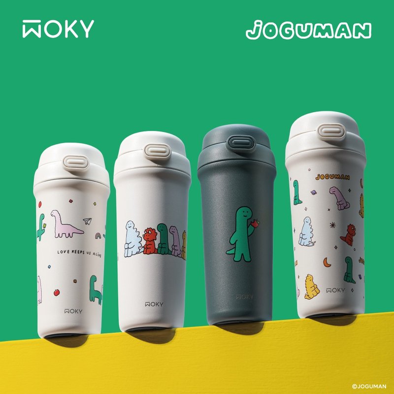 【WOKY Meets JOGUMAN】 All-P轻芯钛瓷双饮保温瓶500ml - 保温瓶/保温杯 - 不锈钢 多色
