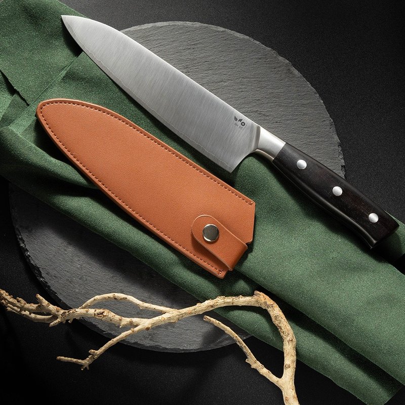 叶添-精工系列 主厨刀-户外露营皮革刀套组 - 菜刀/刀架 - 其他金属 