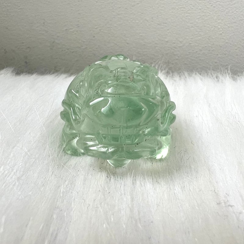 绿萤石龙龟 | 水晶 | 水晶龙龟 | 水晶摆件 - 摆饰 - 水晶 绿色