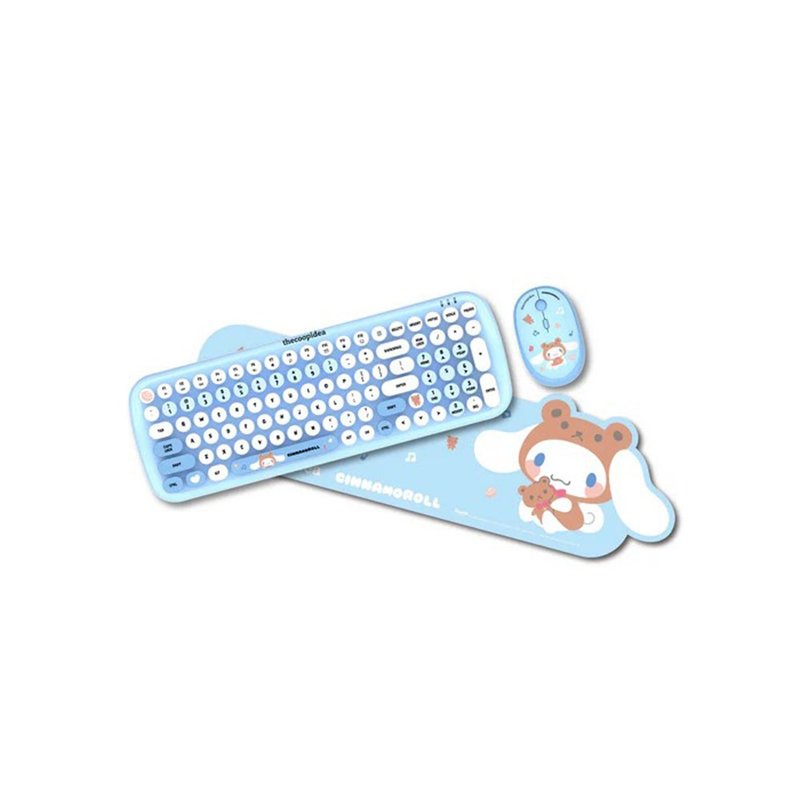 TAPPY+ 无线键盘及鼠标套装玉桂狗 Kuromi Cinnamoroll - 电脑配件 - 其他材质 蓝色