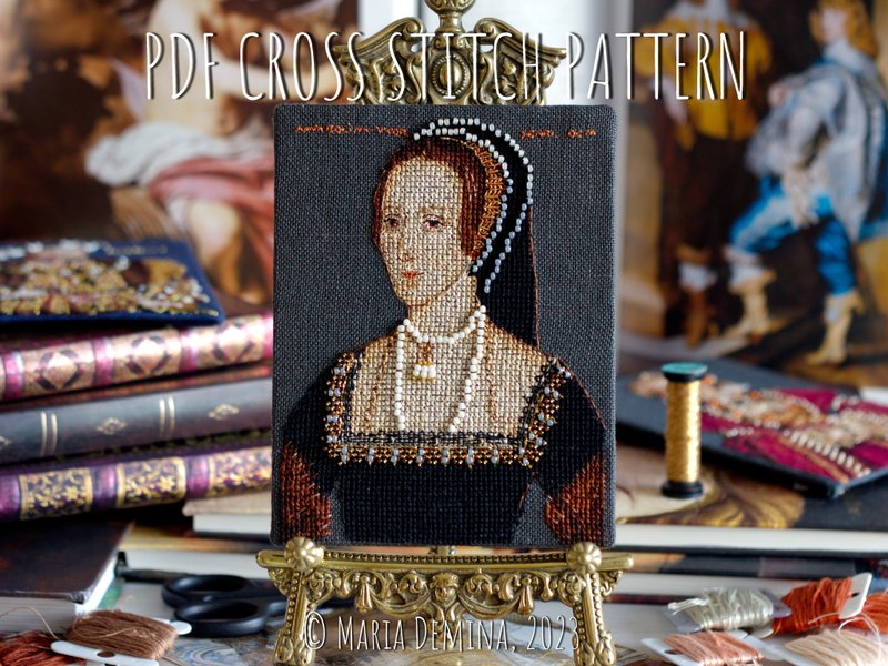 Anne Boleyn - 未知艺术家 - PDF 十字绣图案十字绣 - 手工艺教程/工具书 - 其他材质 