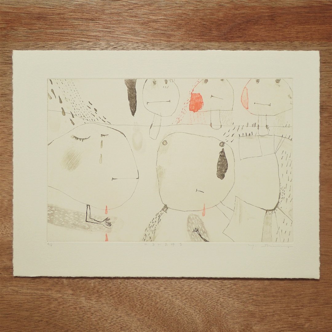 Copperplate print [light feeling] sheet only - 海报/装饰画/版画 - 纸 咖啡色
