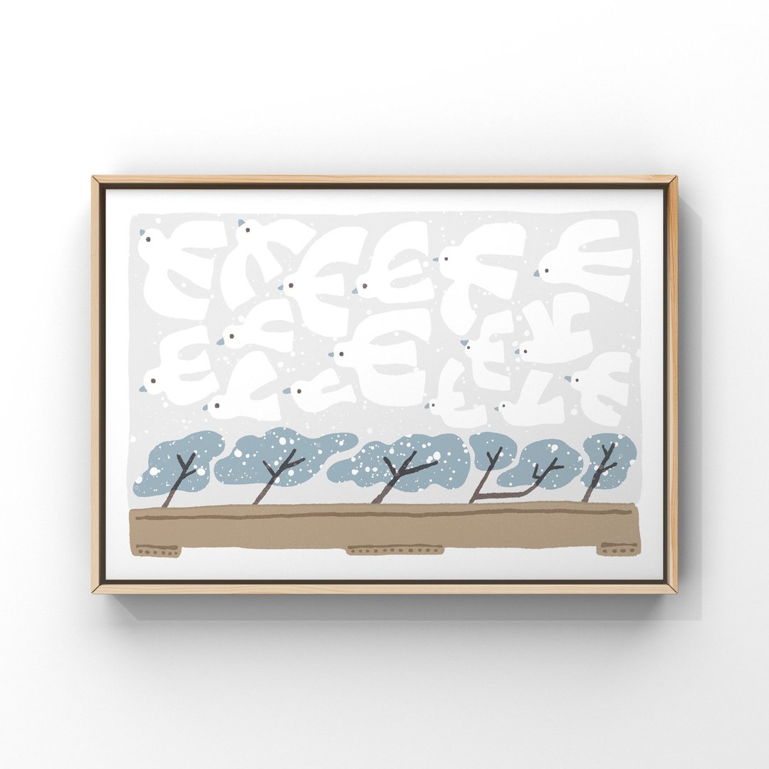 FREEDOM 自由的冬 - 印刷画 / 挂画 / 海报 / 插画海报 - 海报/装饰画/版画 - 纸 白色