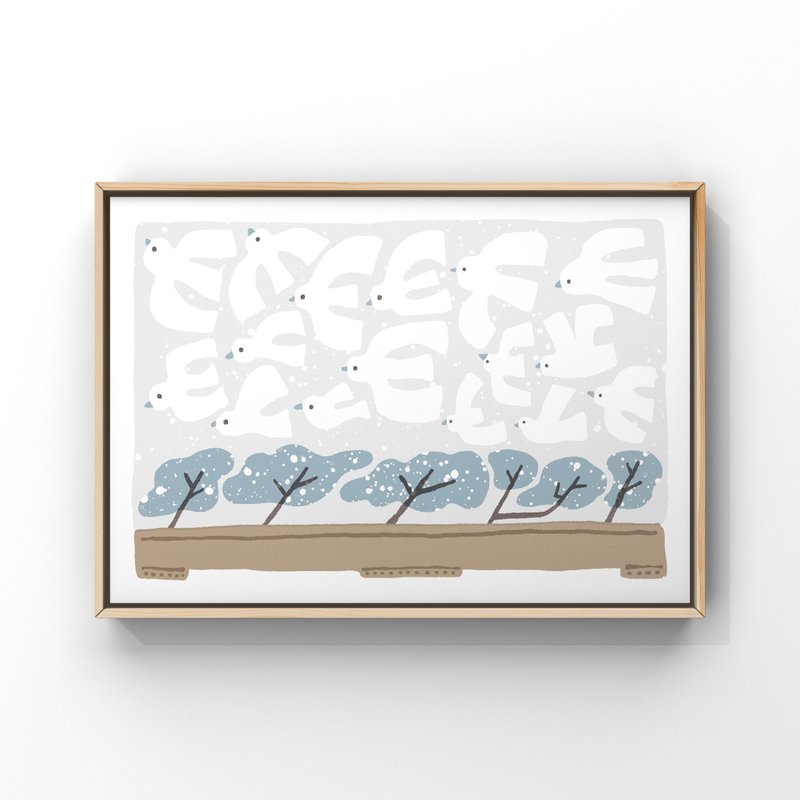 FREEDOM 自由的冬 - 印刷画 / 挂画 / 海报 / 插画海报 - 海报/装饰画/版画 - 纸 白色