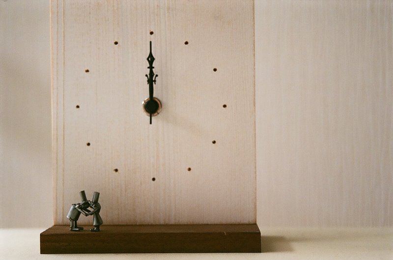 异地恋——青铜接吻情侣时钟 - 时钟/闹钟 - 其他金属 咖啡色