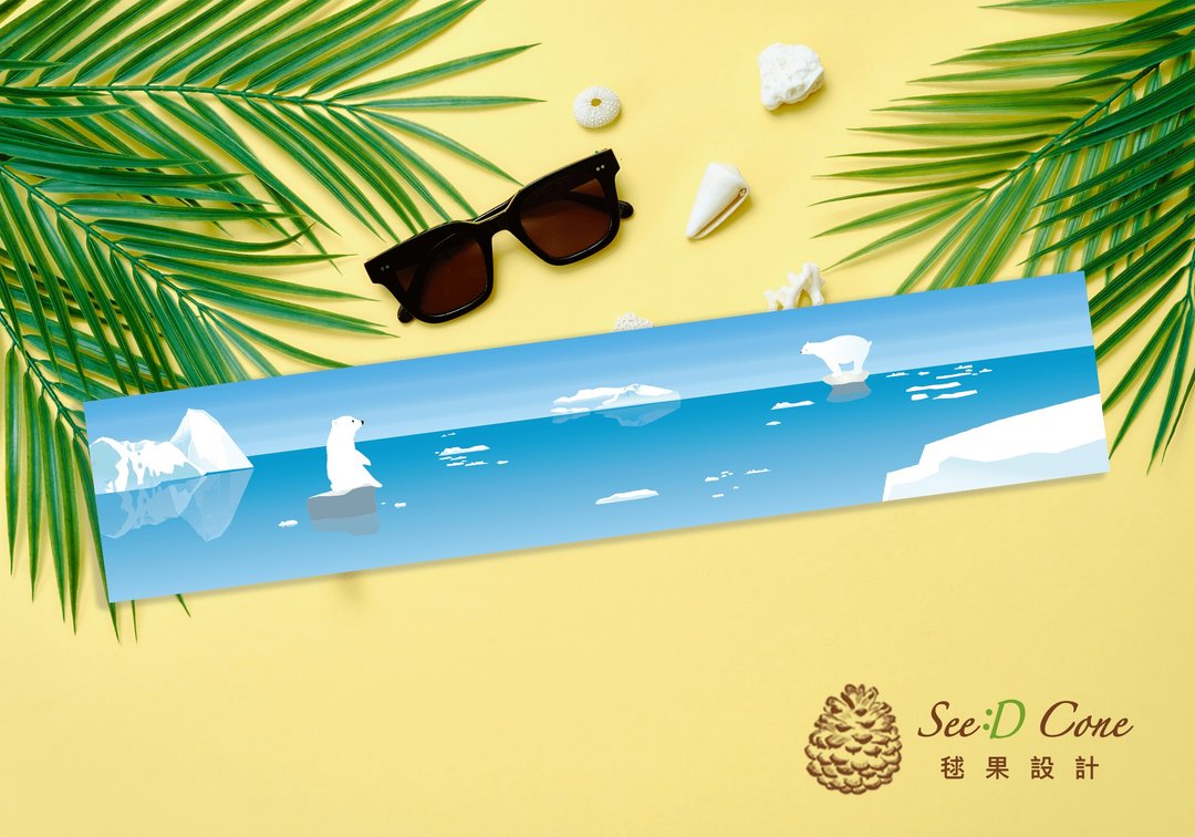 绝对激凉凉感巾-冰冻北极 Cooling towel - 毛巾浴巾 - 其他材质 蓝色