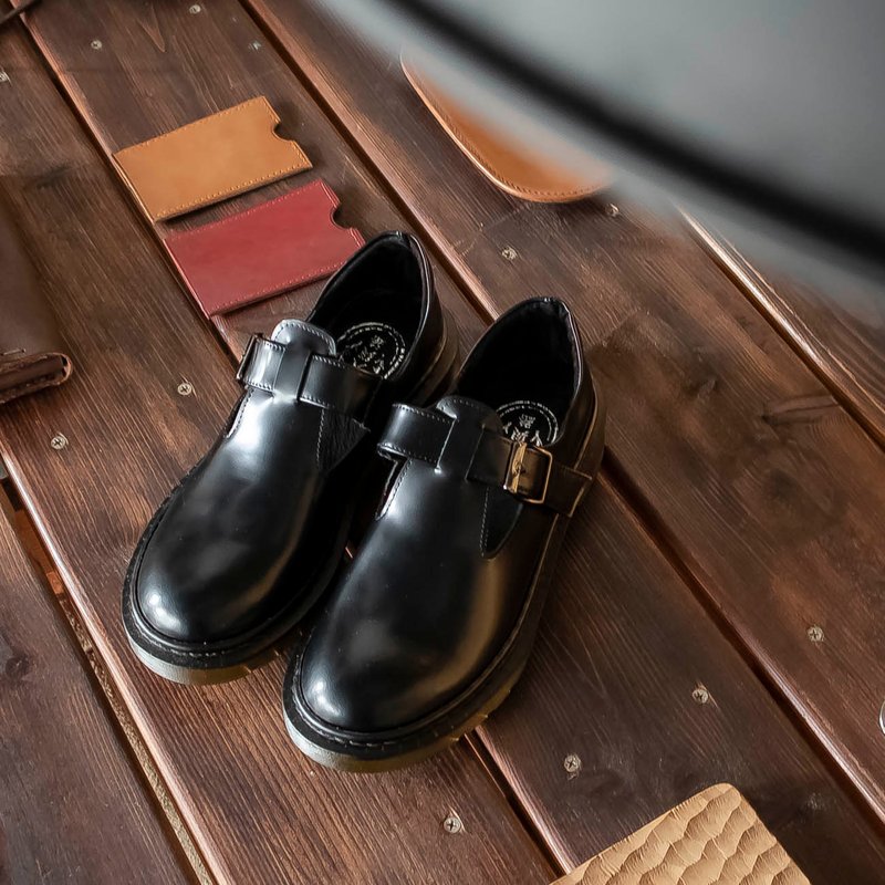 出清【福袋】5折 马丁玛莉珍_平光亚光黑 - 玛莉珍鞋 - 真皮 黑色