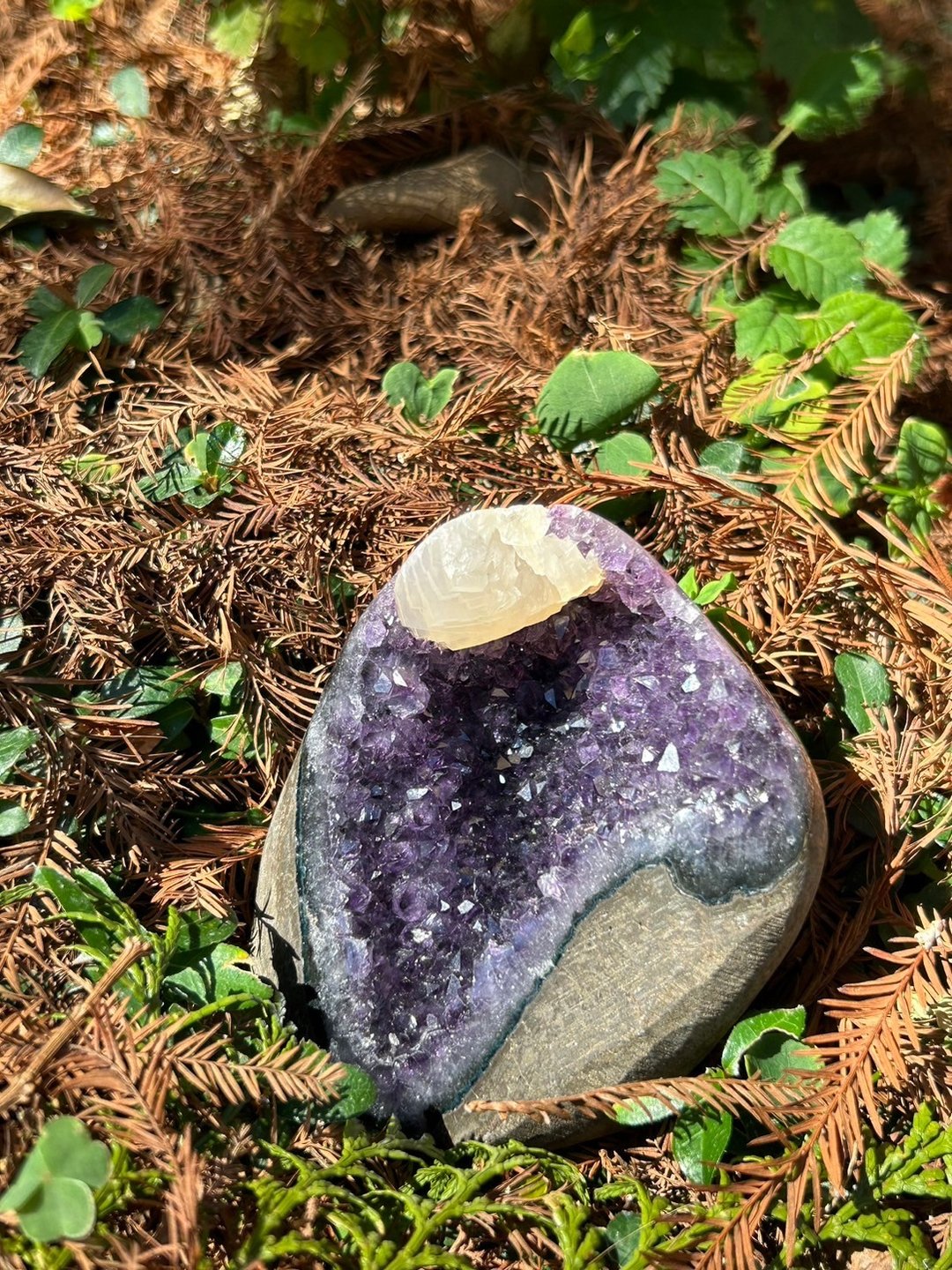 华光-藏晶阁 | 白水晶共生乌拉圭紫水晶洞  | 对应眉心轮 顶轮 - 摆饰 - 水晶 