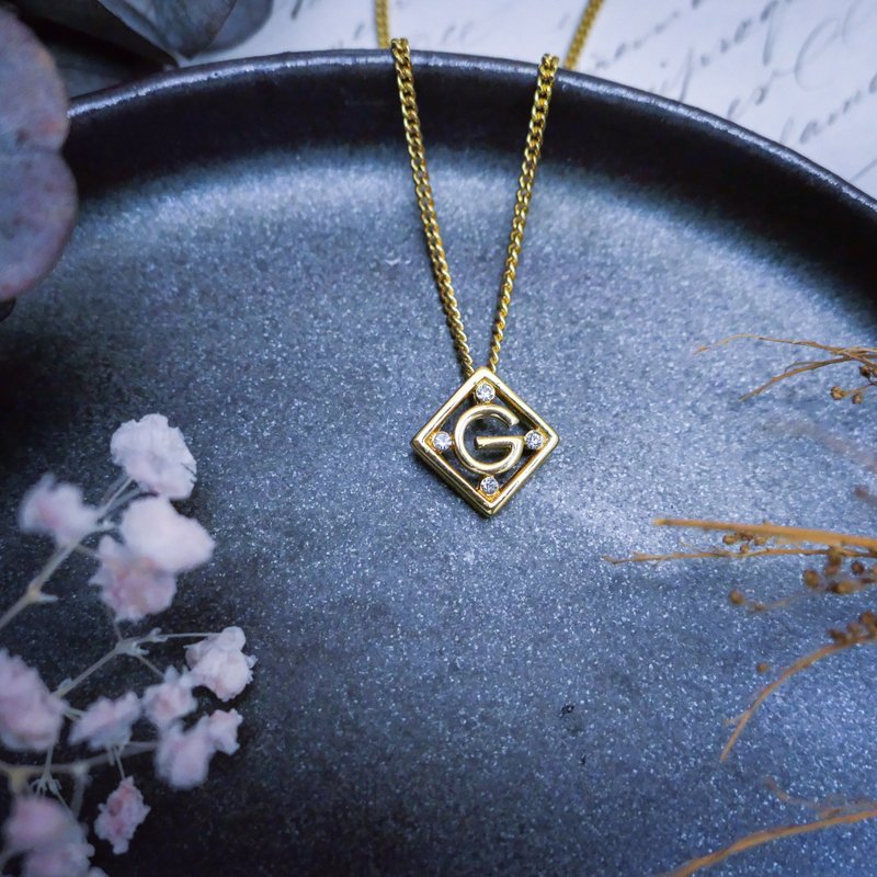 Givenchy 纪梵希星辰菱形字母项链_欧美古董首饰 Vintage Jewelry - 项链 - 其他金属 