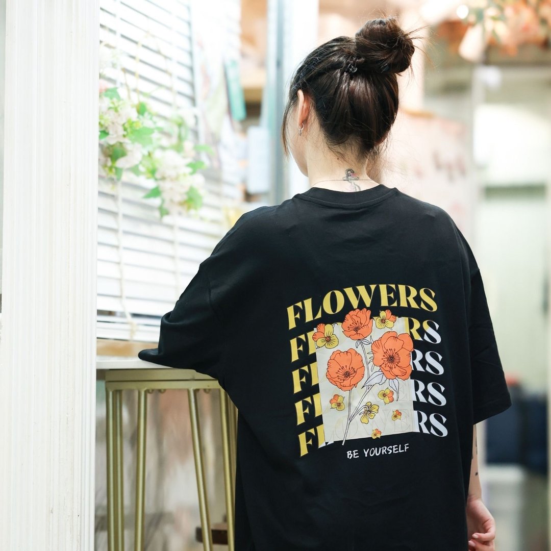 【CREEPS】Flowers 宽松重磅印花T恤 210g - 男装上衣/T 恤 - 棉 多色