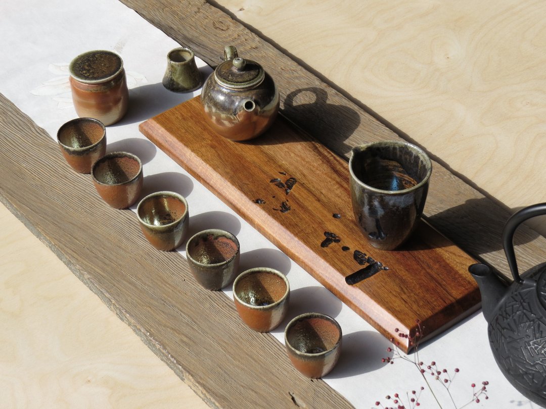 HO MOOD 解构系列—手作 原木茶盘 - 杯垫 - 木头 咖啡色