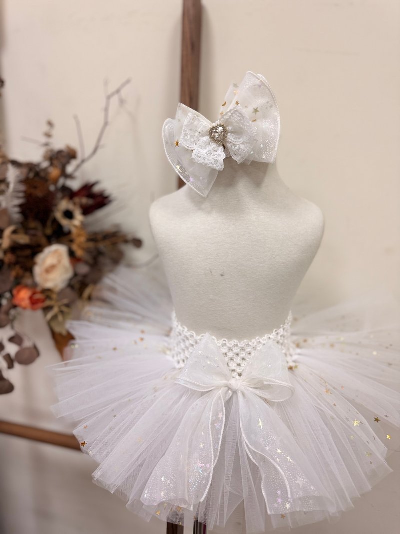 糖雾白手作纱裙弥月礼盒 - 满月礼盒 - 其他材质 