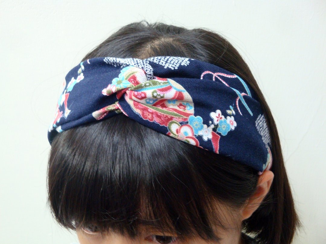 交叉款发带 松紧带 hairband *SK - 发饰 - 棉 