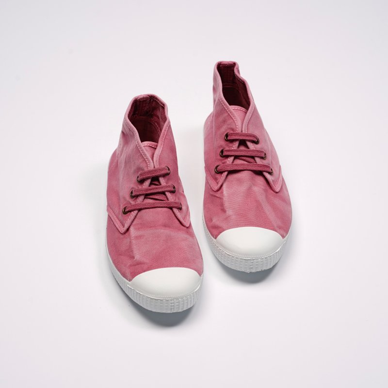 西班牙帆布鞋 CIENTA 60777 42 粉红色 洗旧布料 大人 Chukka - 女款休闲鞋 - 棉．麻 粉红色
